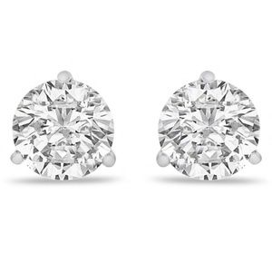 2.00Ct VS1 Moissanite 14KW Gold Stud Earrings